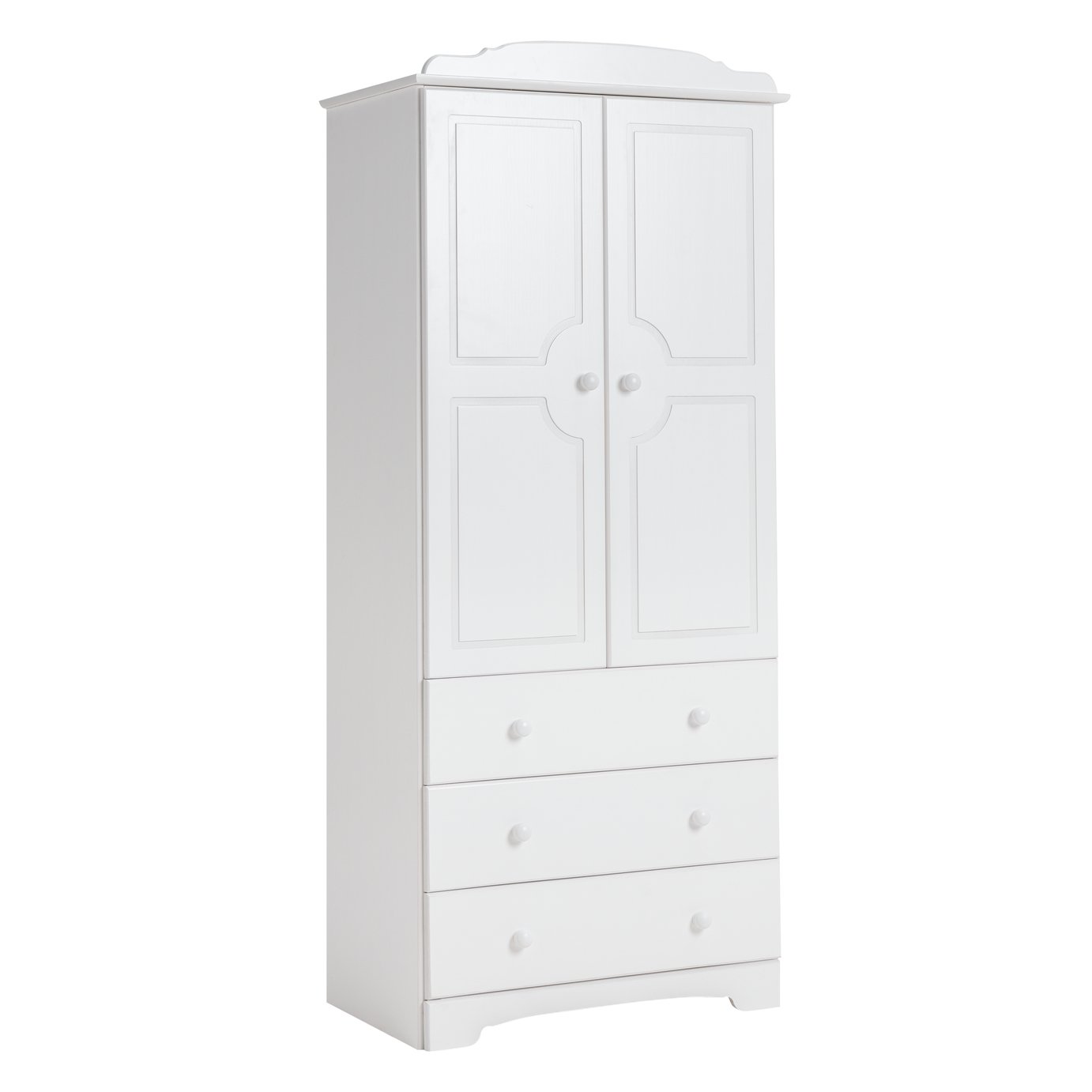 Argos Home Nordic 2 Door 3 Drawer Wardrobe - White