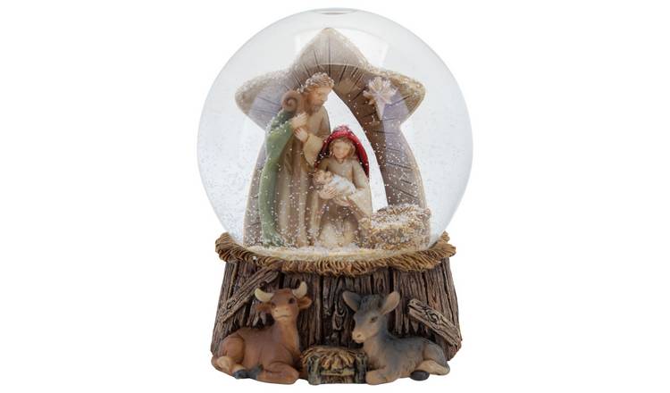 Hand Painted Nativity Water Ball Christmas Decoration