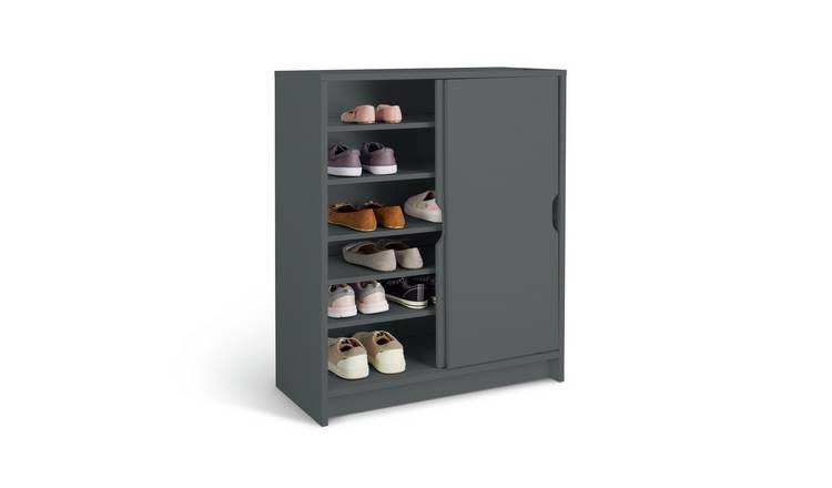 Argos home chloe sliding store door shoe cabinet