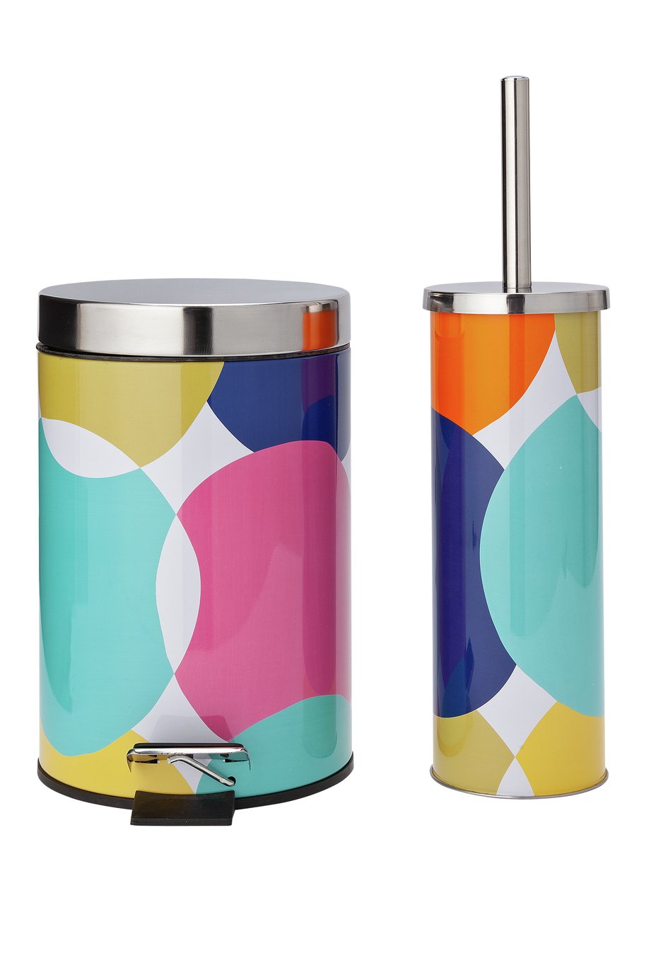 bathroom bin and toilet brush set