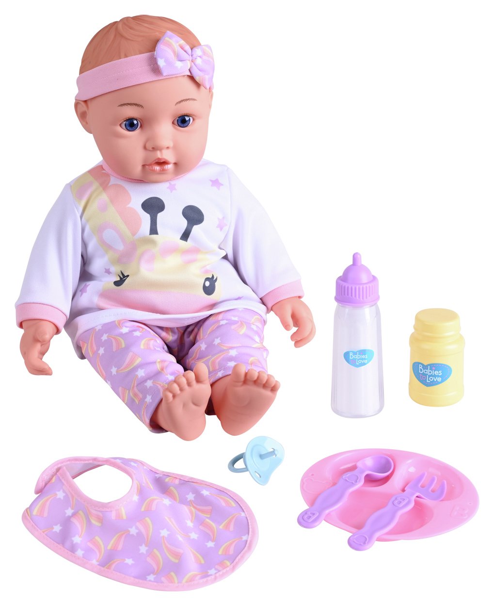 Chad Valley Interactive Isabella Doll -Lavender