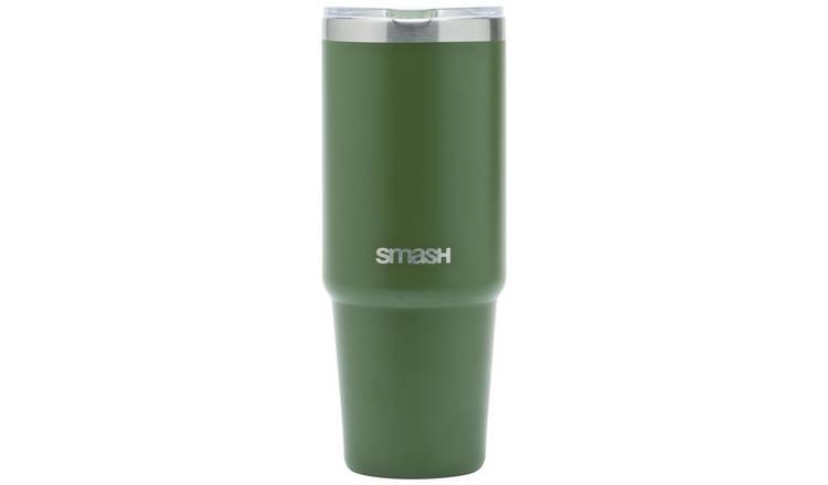 Smash Khaki Stainless Steel Travel Coffee Cup - 850ml