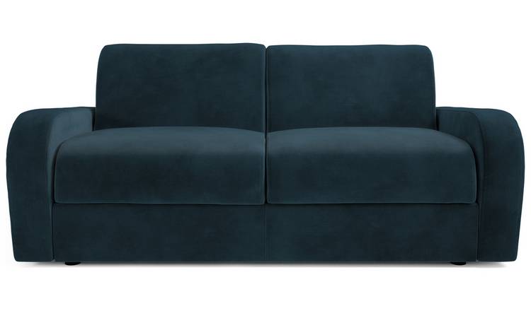 Jay-Be Deco Velvet 3 Seater Sofa Bed - Ink Blue