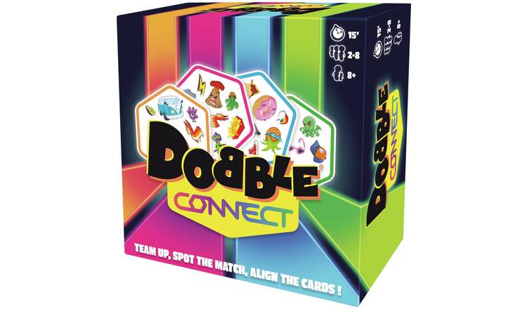 DOBBLE CONNECT  Fun, fast-paced and frantic: Dobble Connect is the