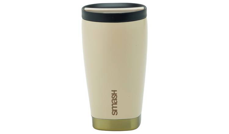 Smash Beige And Gold Stainless Steel Coffee Cup - 350ml