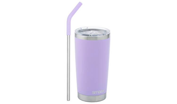 Buy Smash Purple And Silver Stainless Steel Smoothie Cup - 540ml | Cups ...