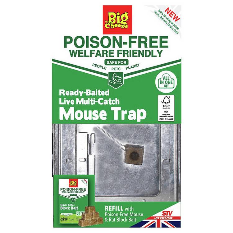 The Big Cheese Ready-Baited Live Multi-Catch Mouse Trap 0