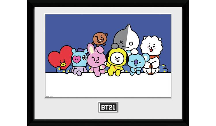 BT21 Group Kids Framed Print - 30x40cm