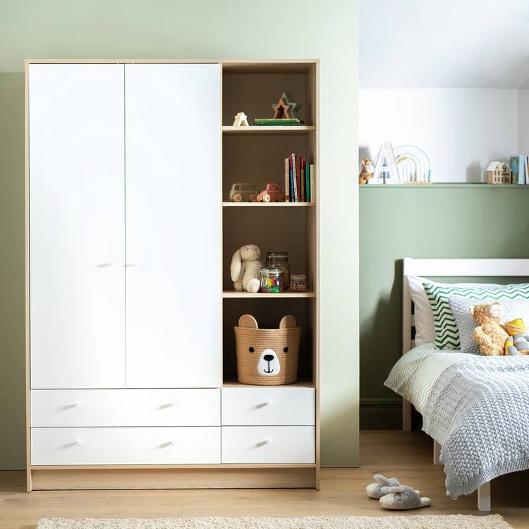 Argos Home Kids Malibu 2 Door 4 Drawer Wardrobe - White 0