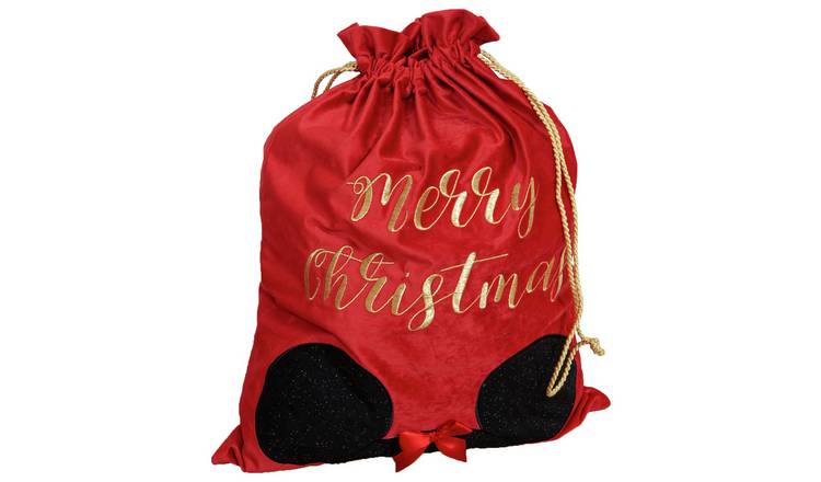 Disney Minnie Mouse Red Merry Christmas Gift Sack