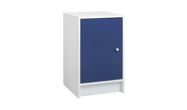 Argos Home Kids Malibu 1 Door Bedside Table - Blue