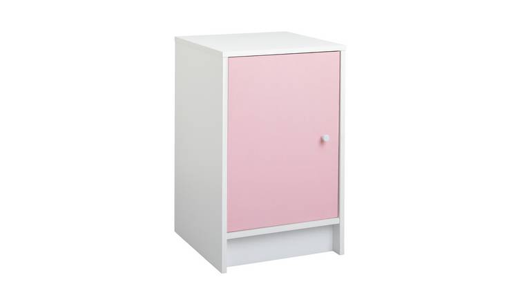 Buy Malibu Kids 1 Door Bedside Table Pink Kids bedside tables and cabinets Argos