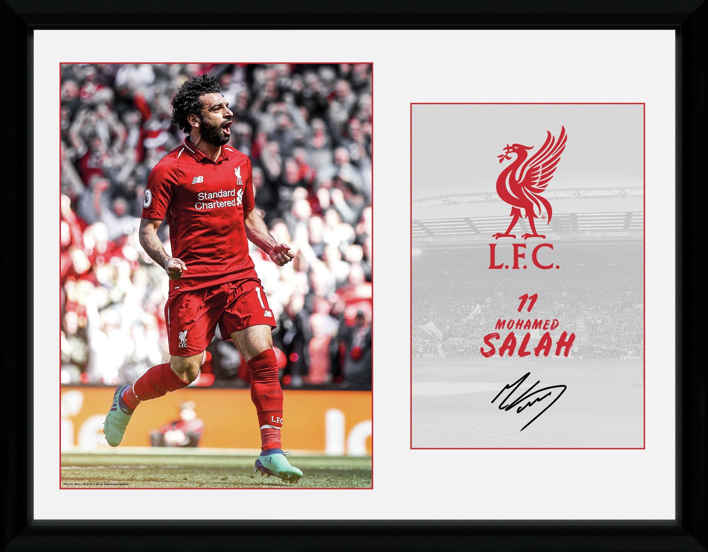 Liverpool FC Salah Framed Print