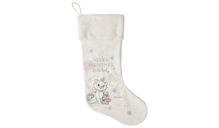 Disney Oui Marie White Christmas Stocking