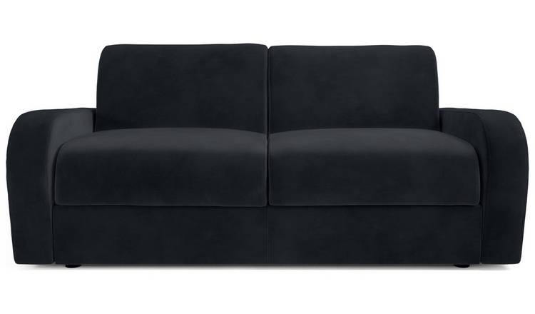 Jay-Be Deco Velvet 3 Seater Sofa Bed - Charcoal