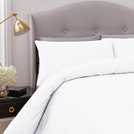 Buy Silentnight Supersoft Plain White Bedding Set - Kingsize | Duvet ...