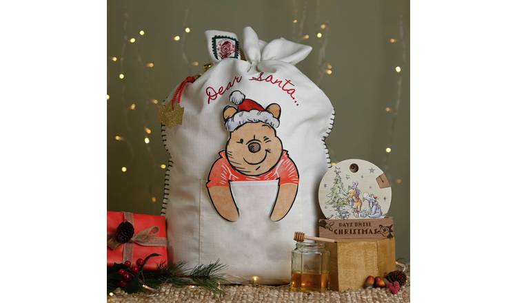 Disney Red and White Winnie The Pooh Christmas Sack