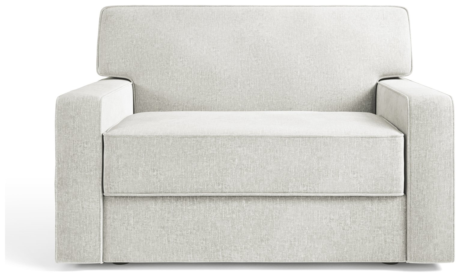 Jay-Be Linea Fabric Cuddle Chair Sofa Bed - Light Grey