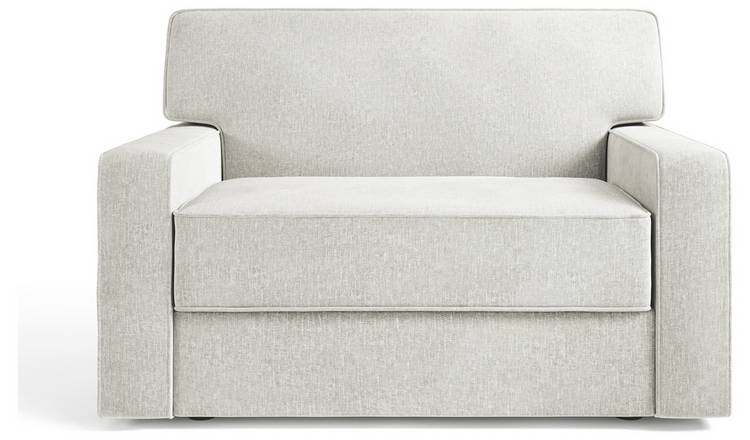 Jay-Be Linea Fabric Cuddle Chair Sofa Bed - Light Grey