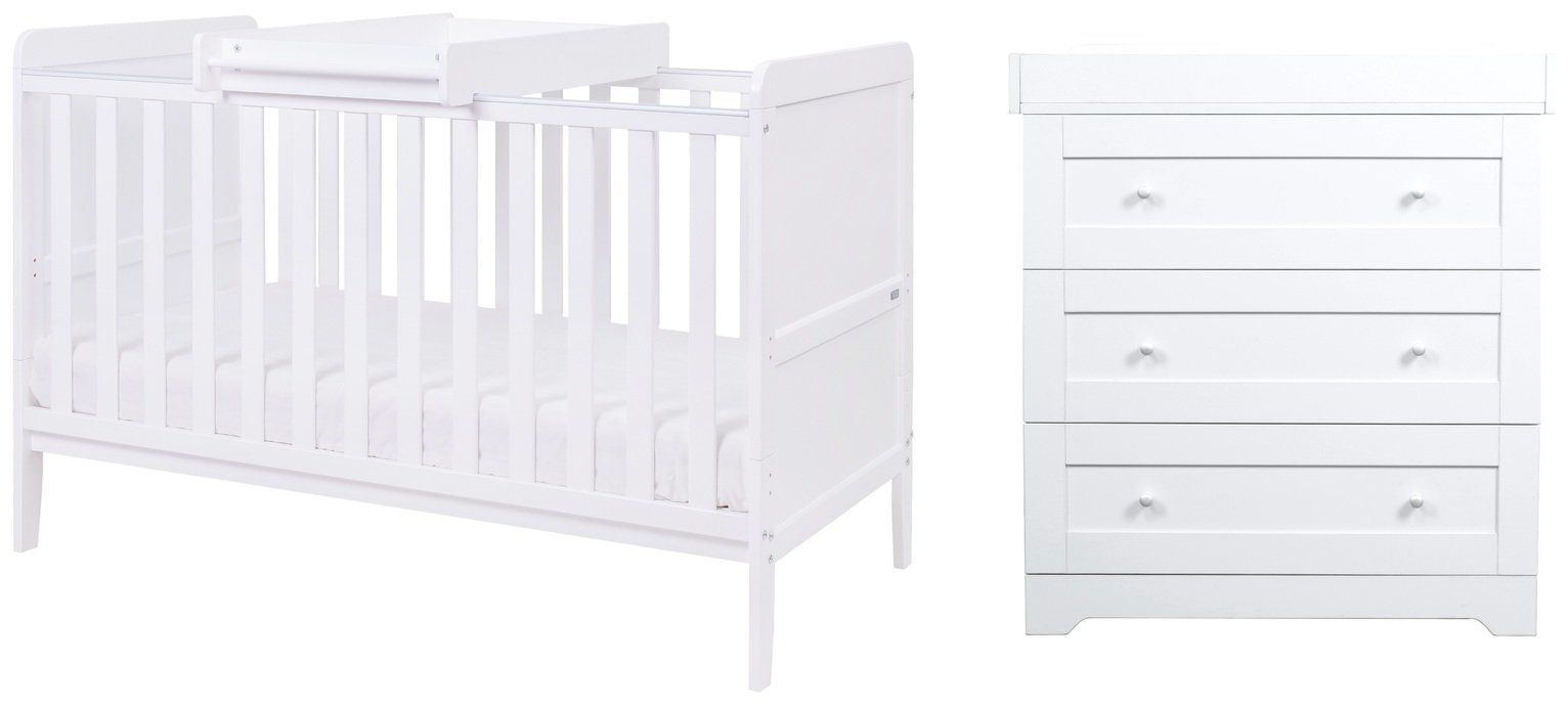 Tutti Bambini Rio 2 Piece Nursery Furniture Set - White