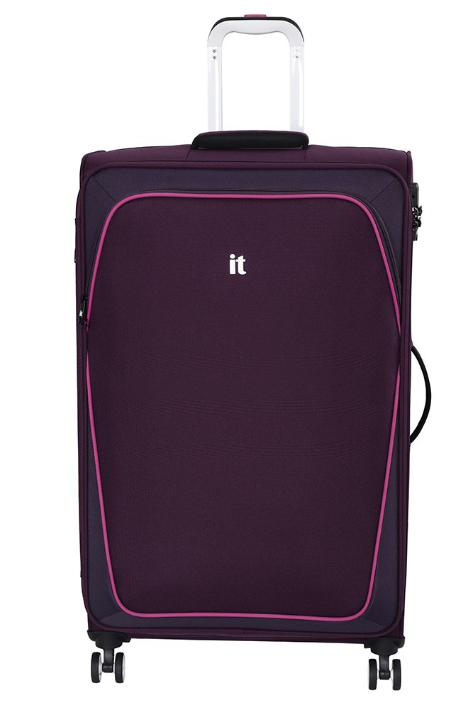 purple suitcase