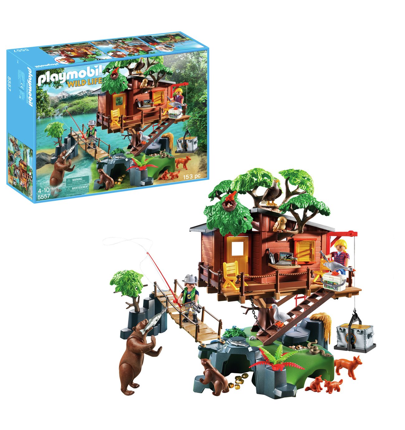PLAYMOBIL Wildlife Adventure Tree House #5557 Used
