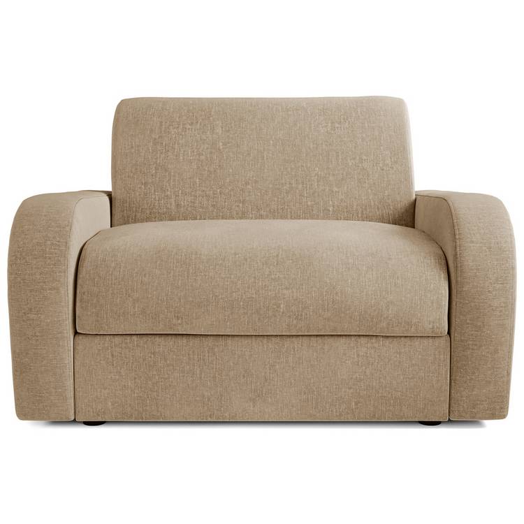 Jay-Be Deco Fabric Love Chair Sofa Bed - Stone 0