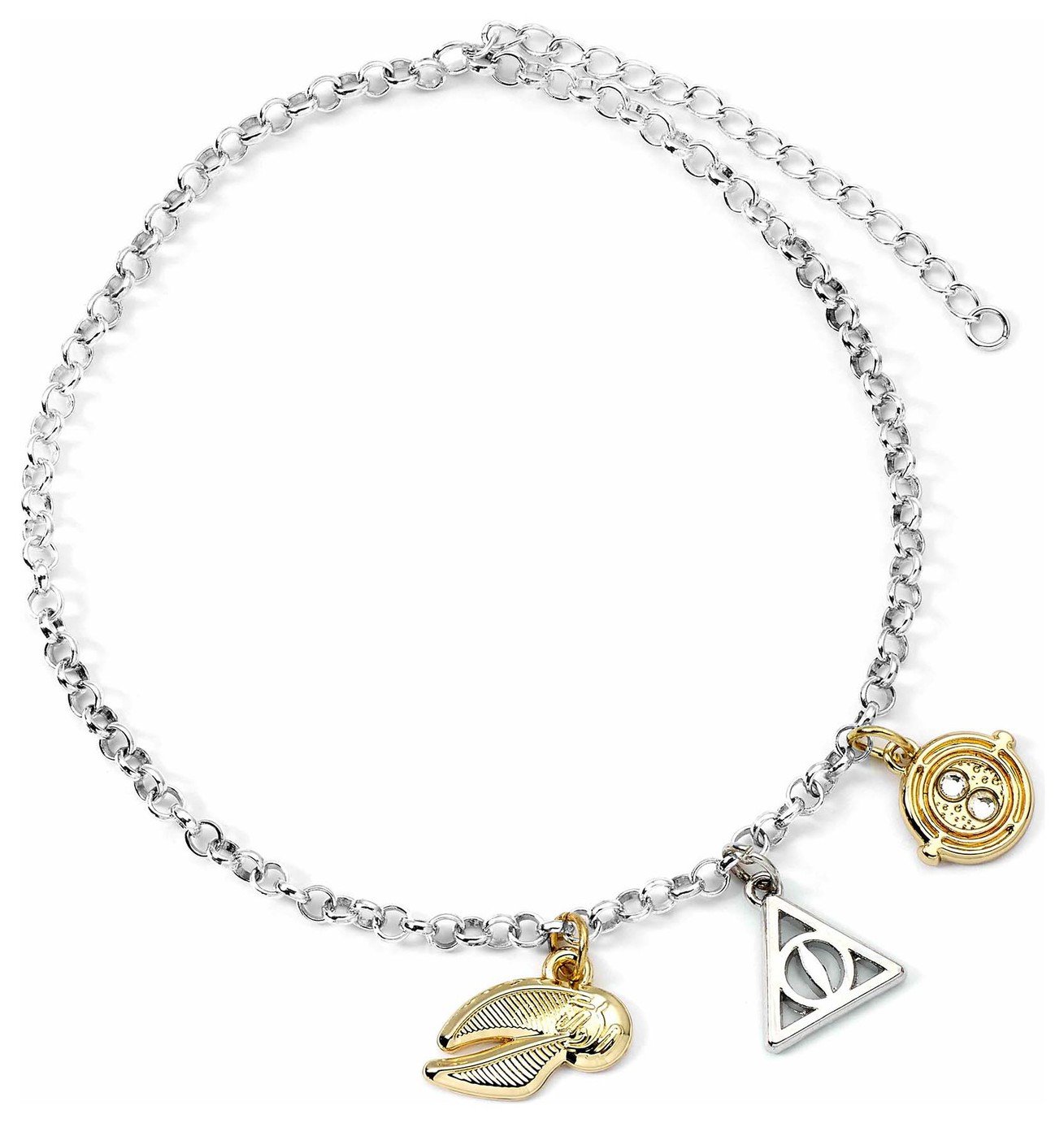 Harry Potter Silver Coloured 3 Charm Bracelet