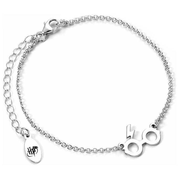 Harry Potter Sterling Silver Glasses Charm Bracelet 0