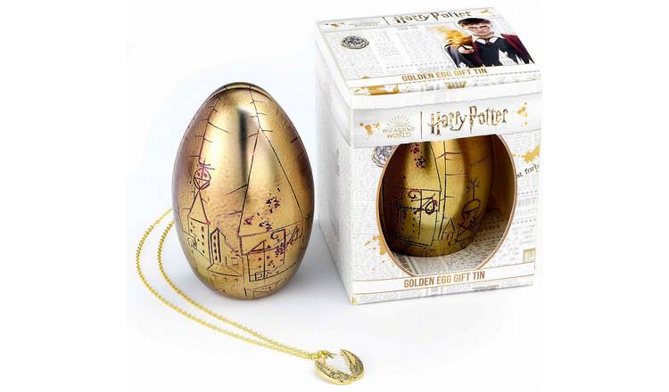 Harry Potter Golden Coloured Egg Necklace in a Gift Tin