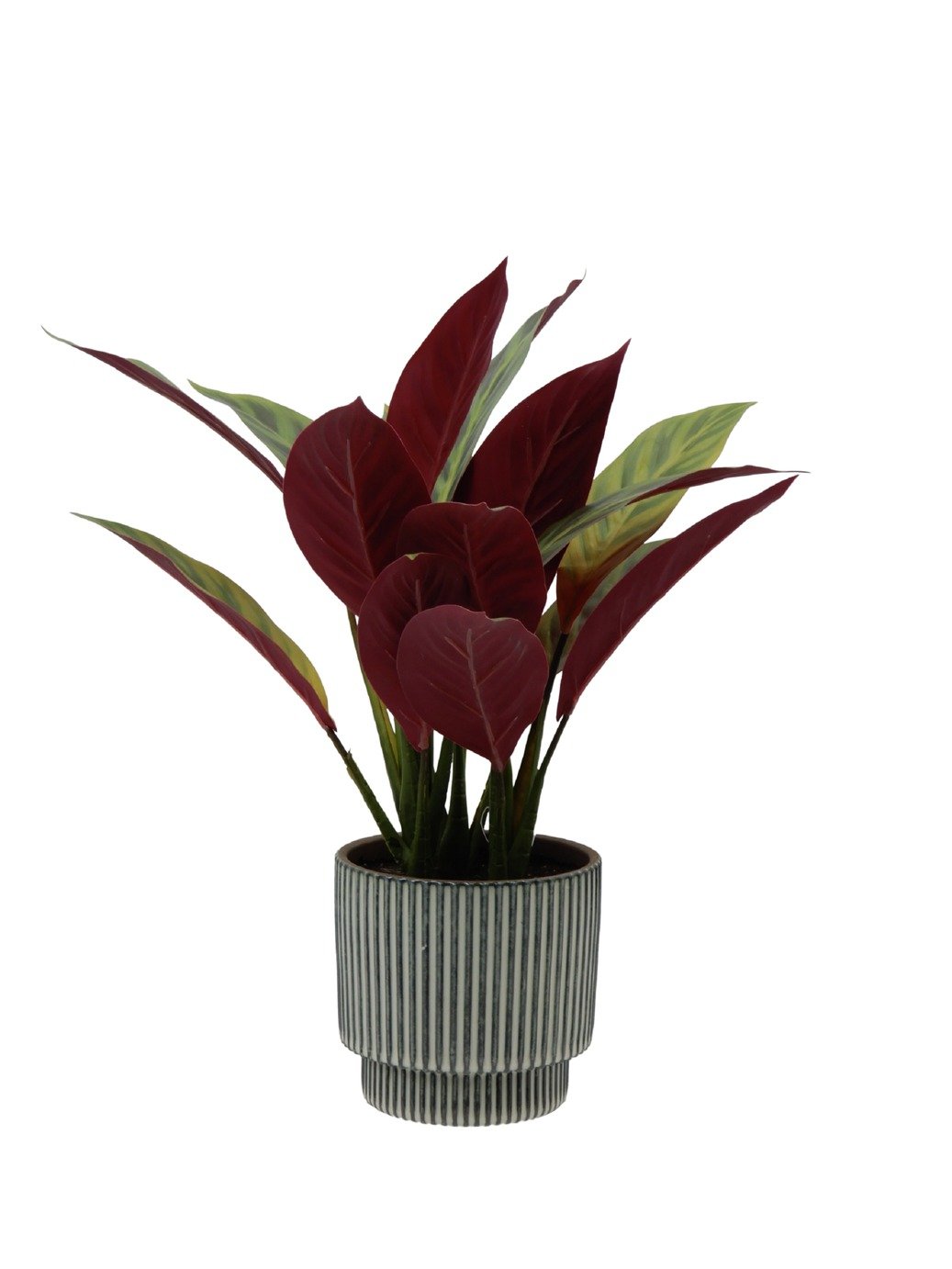 Habitat Artificial Red Faux in Ceramic Pot