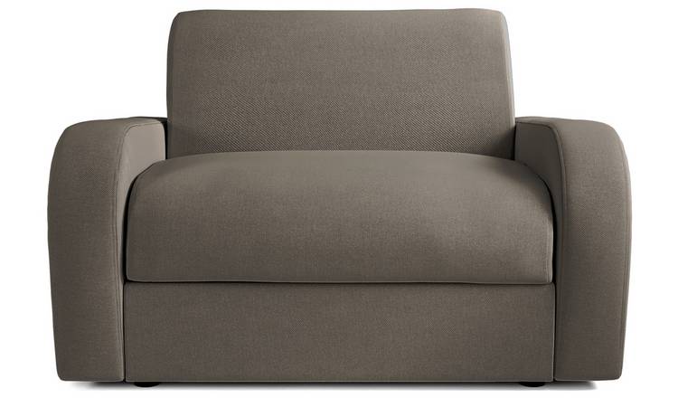 Jay-Be Deco Fabric Love Chair Sofa Bed - Pewter