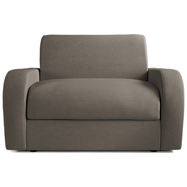 Jay-Be Deco Fabric Love Chair Sofa Bed - Pewter 0