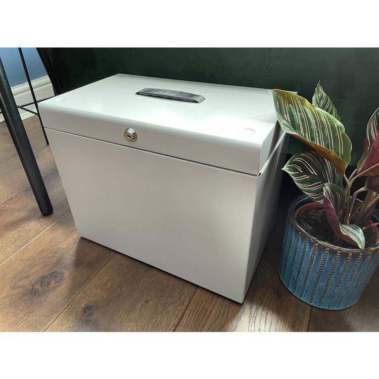 Cathedral Foolscap Metal File Box - Grey 0