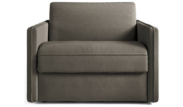 Jay-Be Slim Fabric Cuddle Chair Sofa Bed - Pewter
