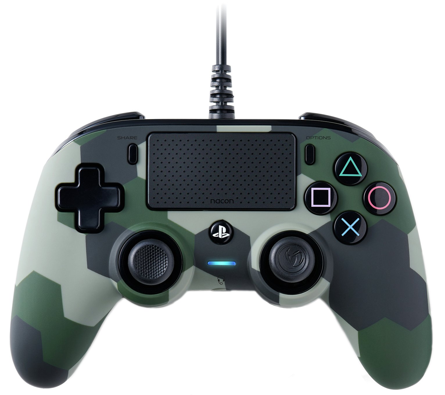 Nacon Official PS4 Wired Controller - Green Camo