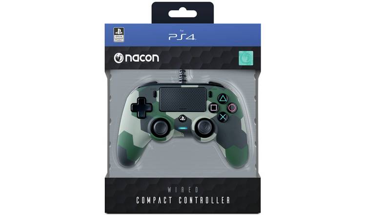 Buy Nacon Compact Ps4 Wired Controller Green Camo Ps4 Controllers And Steering Wheels Argos