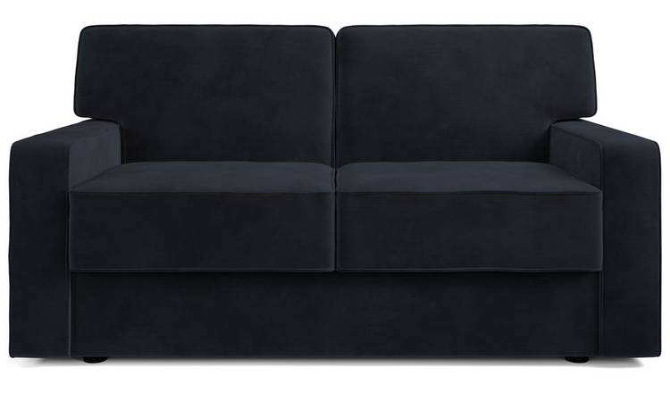 Jay-Be Linea Velvet 2 Seater Sofa Bed - Charcoal