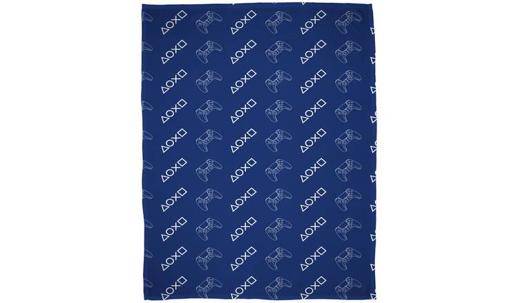 Buy PlayStation Kids Fleece Throw Dark Blue 150X100cm Argos