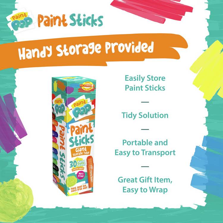 Paint Pop Jumbo 30 Pieces Paint Sticks 0