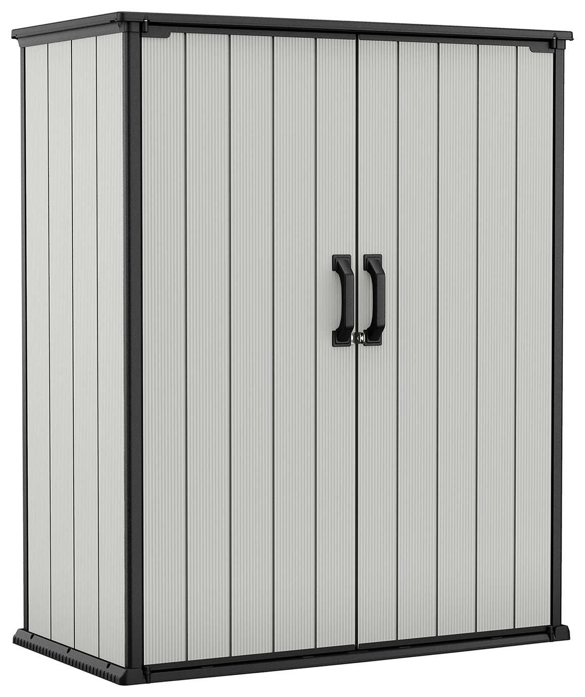 Keter Premier Tall 1400L High Outdoor Storage Cupboard -Grey