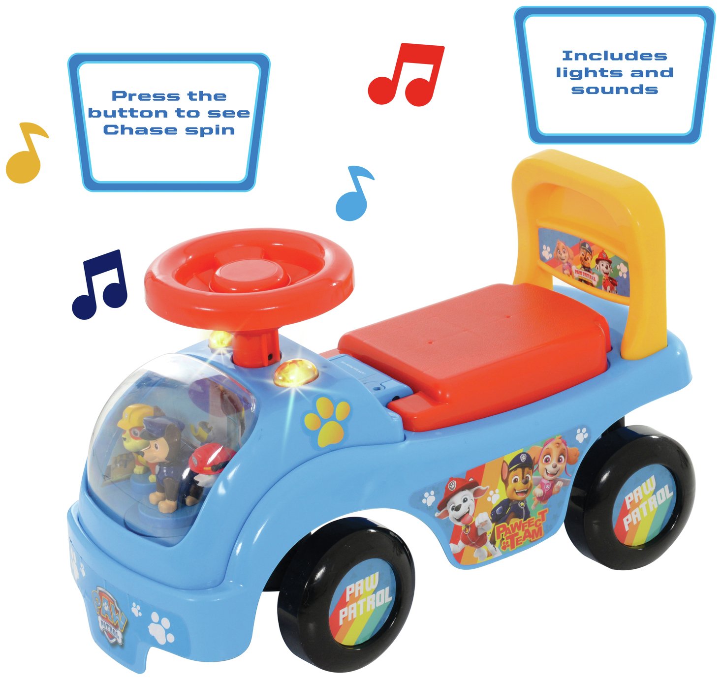 Paw Patrol Lights and Sounds Ride On