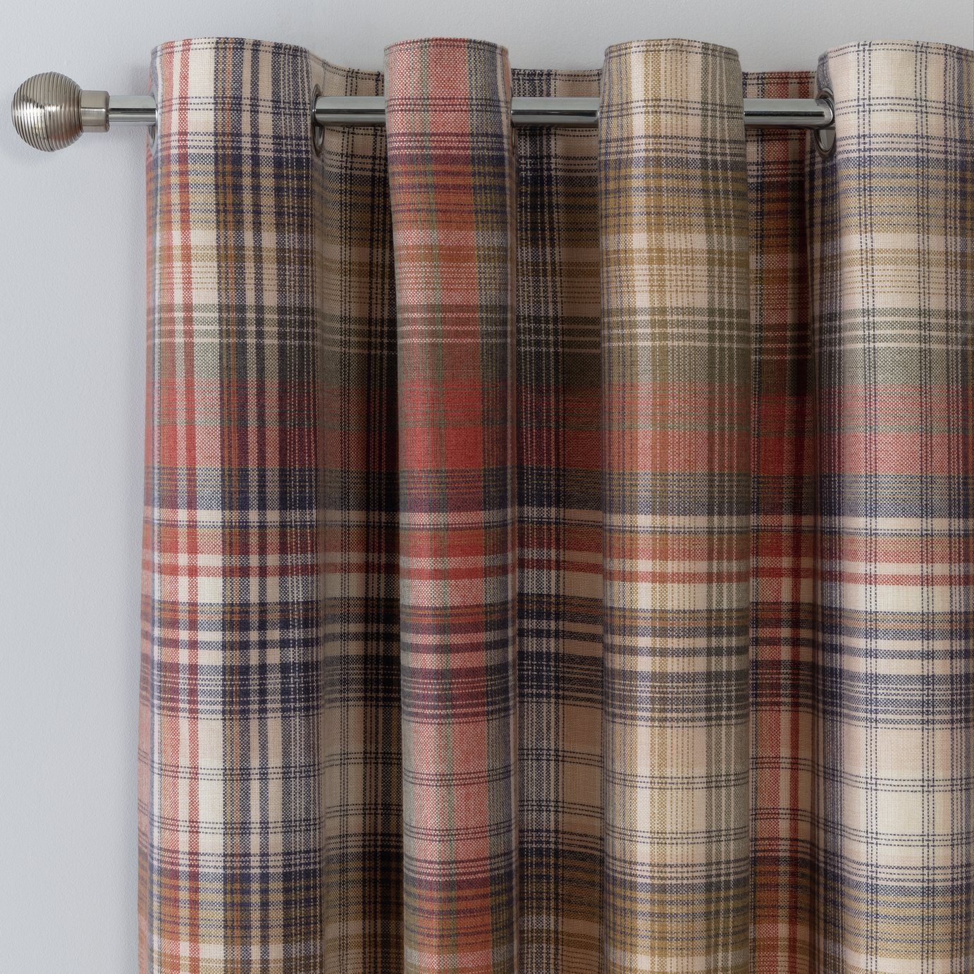 Argos Home Brushed Check Lined Eyelet Curtains Review