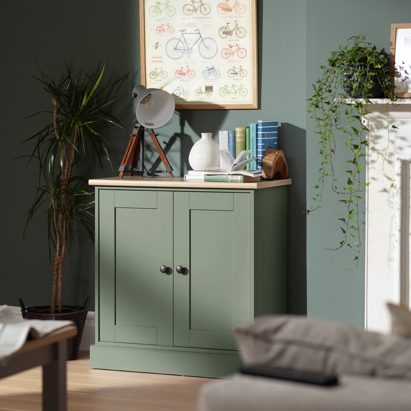 Habitat Winchester 2 Door Sideboard - Reed Green