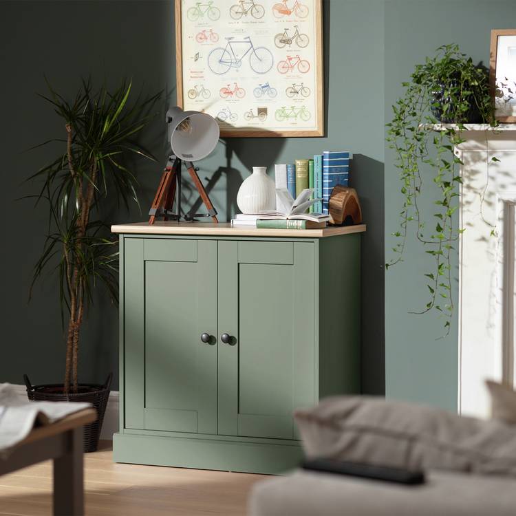 Argos Home Winchester 2 Door Sideboard - Reed Green 0