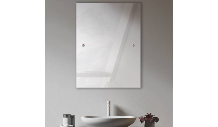 Innova Drilled Bathroom Wall Mirror - 60x45cm