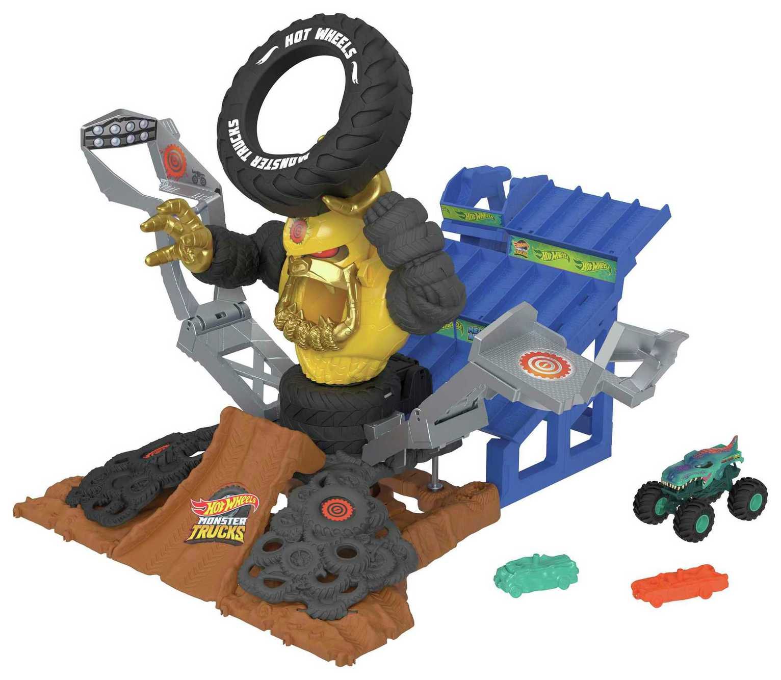 Hot Wheels Monster Trucks Mega-Wrex v Crushzilla Playset