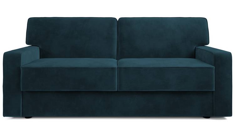 Jay-Be Linea Velvet 3 Seater Sofa Bed - Ink Blue