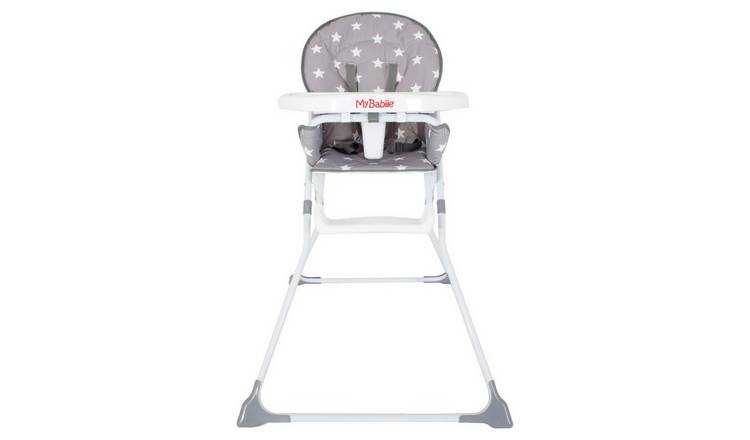 Buy My Babiie Grey Star Compact Highchair Highchairs Argos