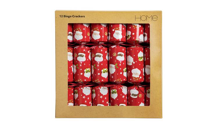 Argos Home Pack of 12 Novelty Santa Head Christmas Crackers